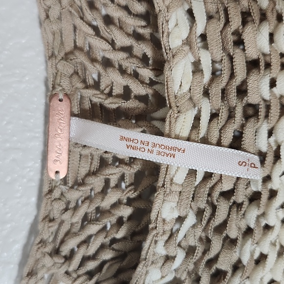 Free People Desert Moon Striped Long Sleeve Loose Ribbon Yarn Knit Sweater S - Picture 4 of 13